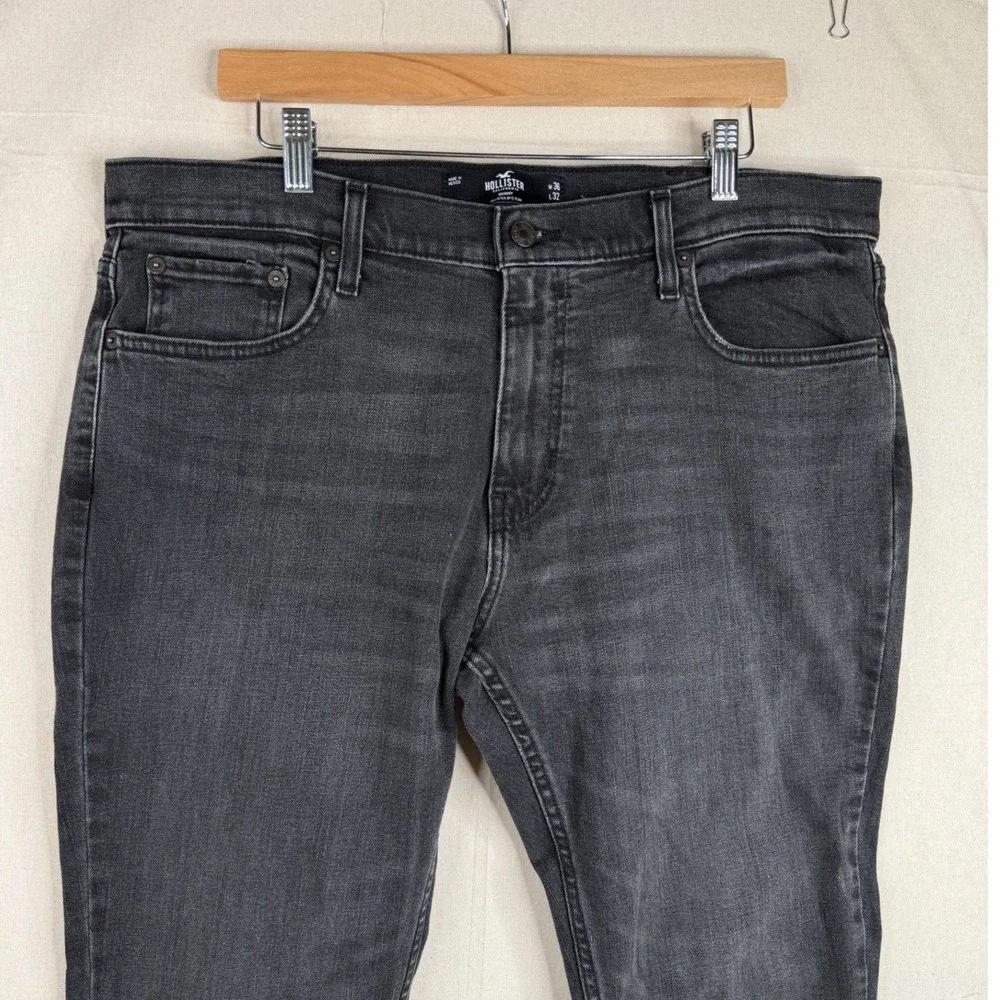 Hollister Men's Skinny Jeans size 36X32 Black